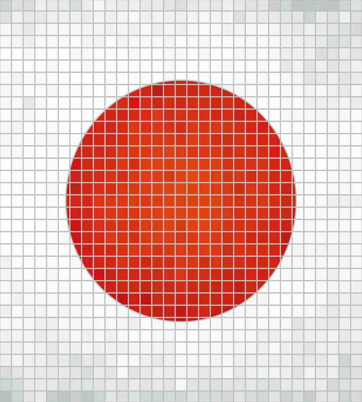Mosaic Flag of Japan — Pattern
