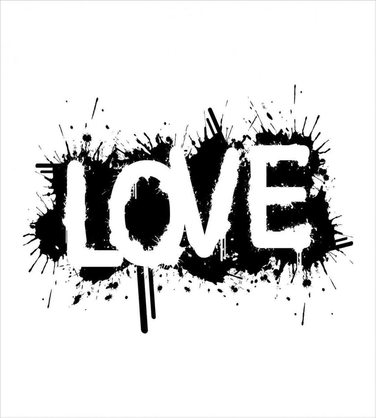 Ink Splash Love — Pattern