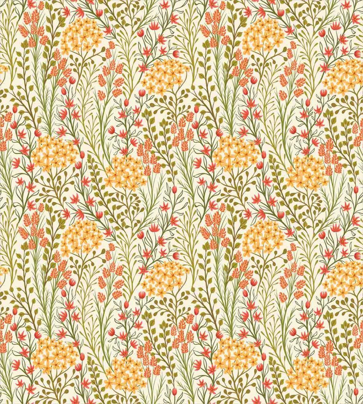 Old Vintage Ivy Lilacs — Pattern