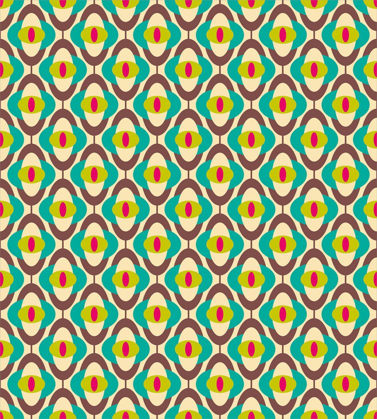 Groovy Bauhaus Art Tile — Pattern