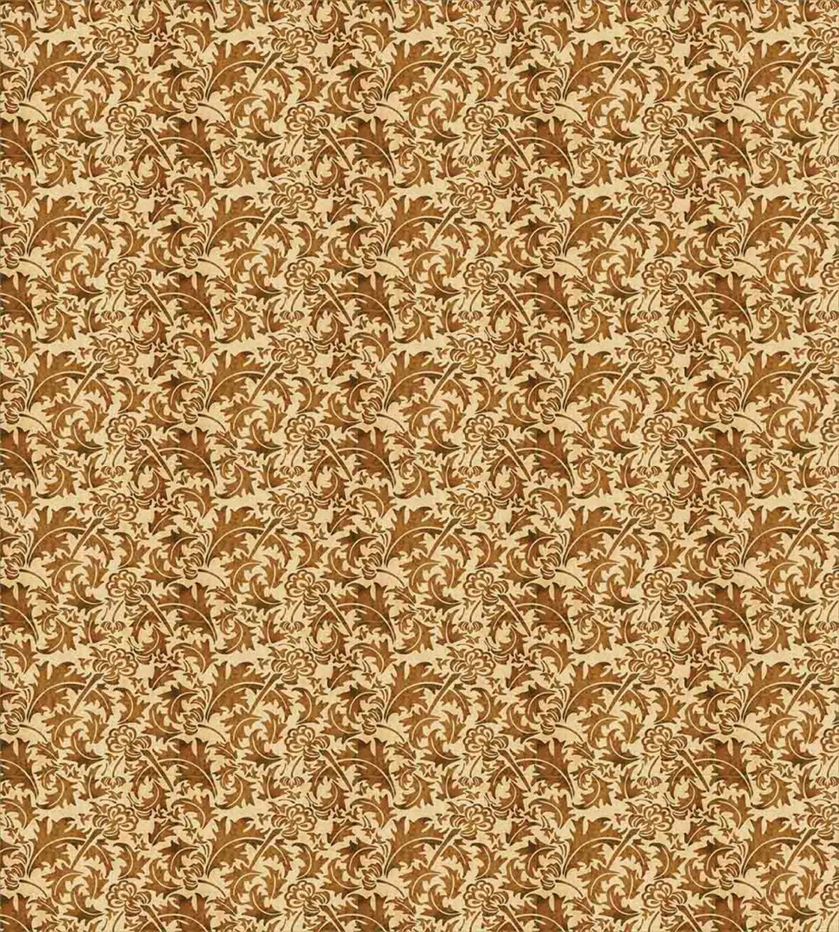 Faded Curled Leaves — Pattern