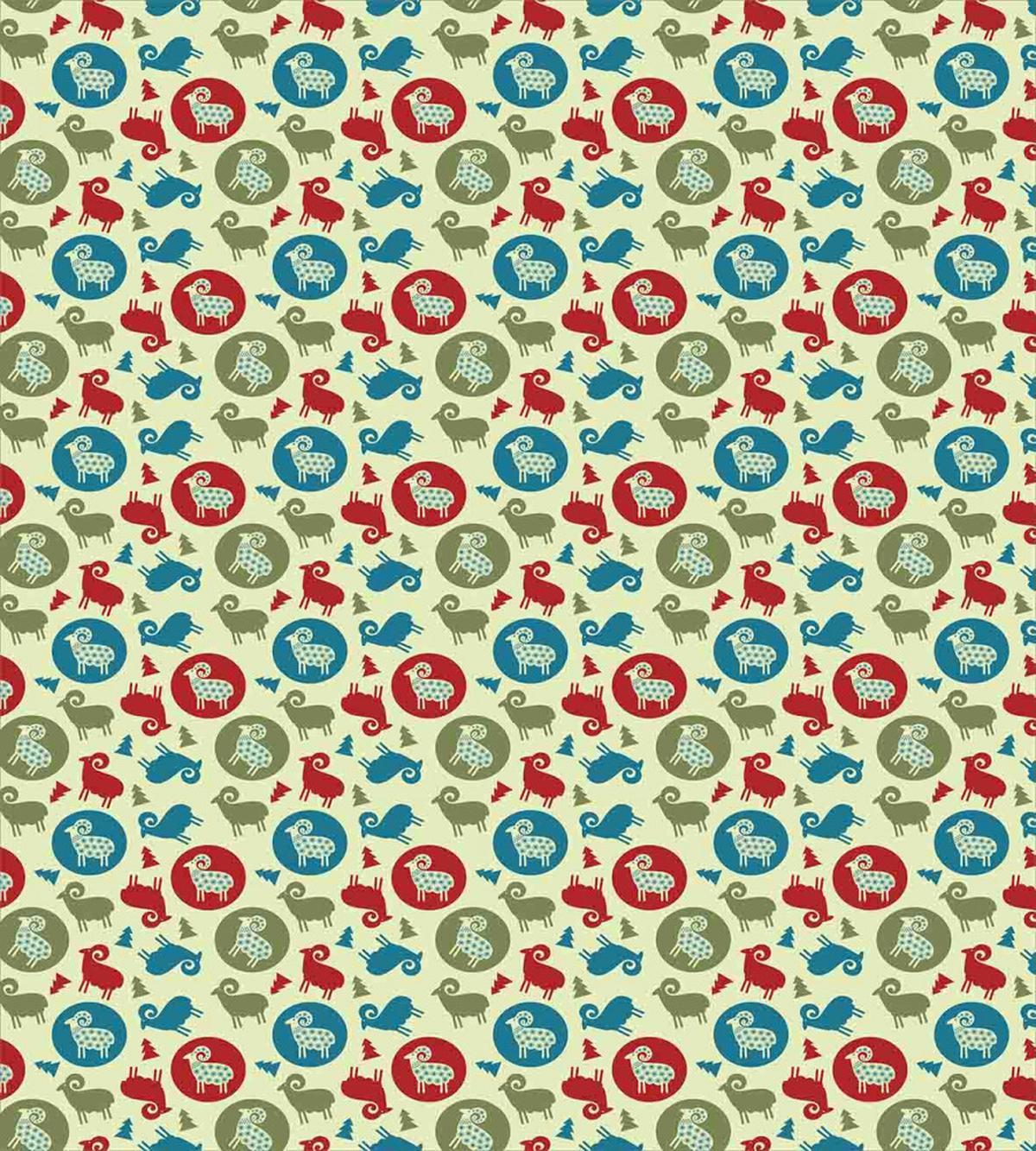Pine Tree Ram — Pattern