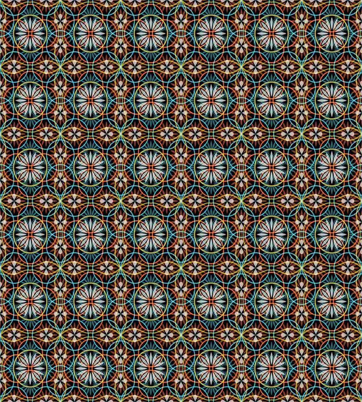Circles Flowers Modern — Pattern