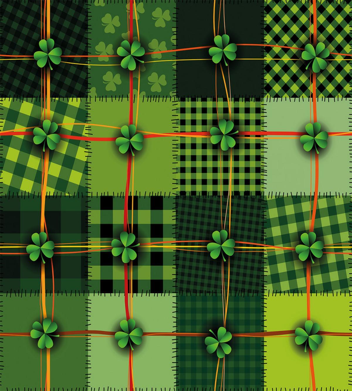 Patchwork Celtic Clovers — Pattern