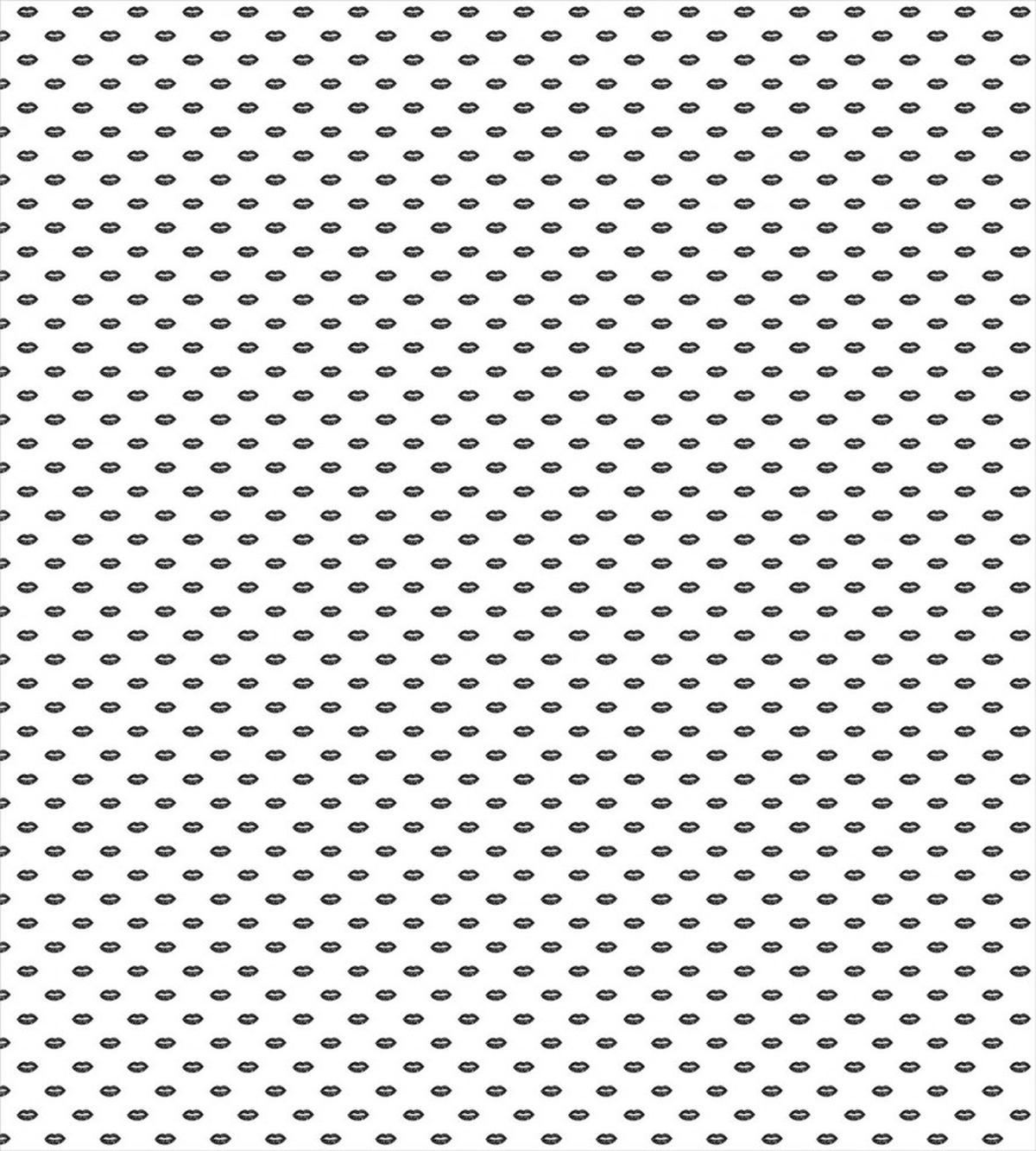 Doodled Design Kisses Pattern — Pattern