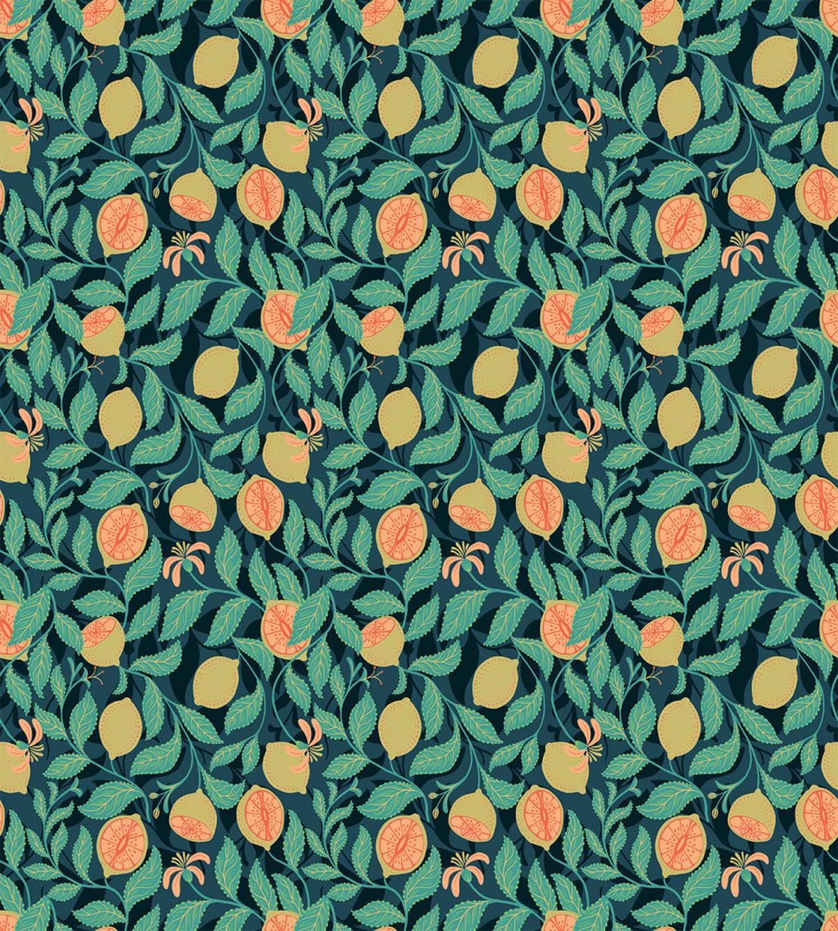 Citrus Leaf Botanical Art — Pattern