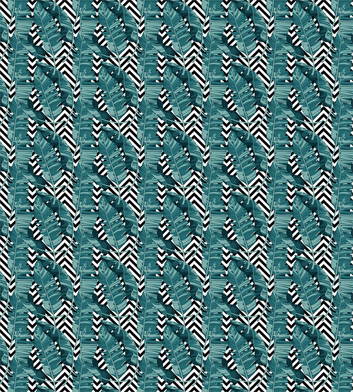Rainforest Foliage Striped — Pattern