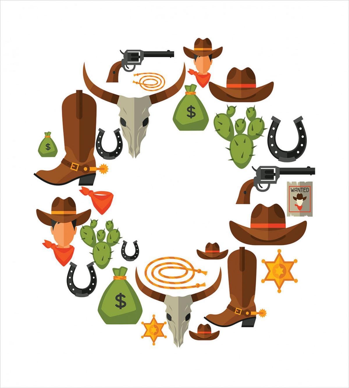 Vintage Wild West and Cowboy — Pattern