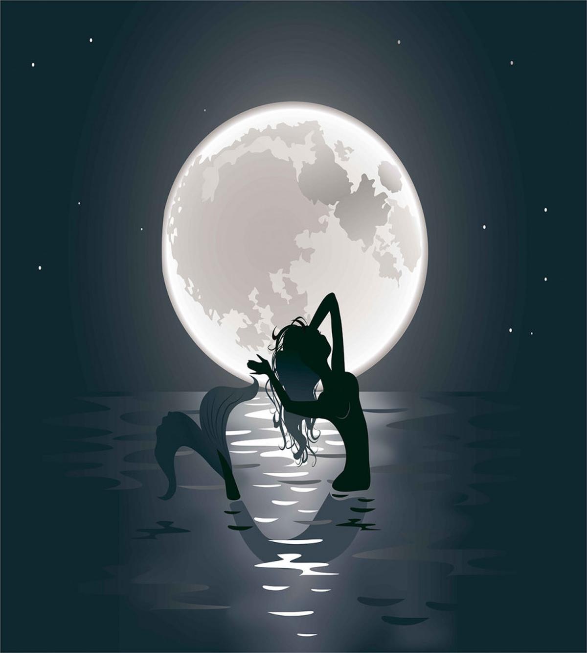 Mermaids at Night — Pattern
