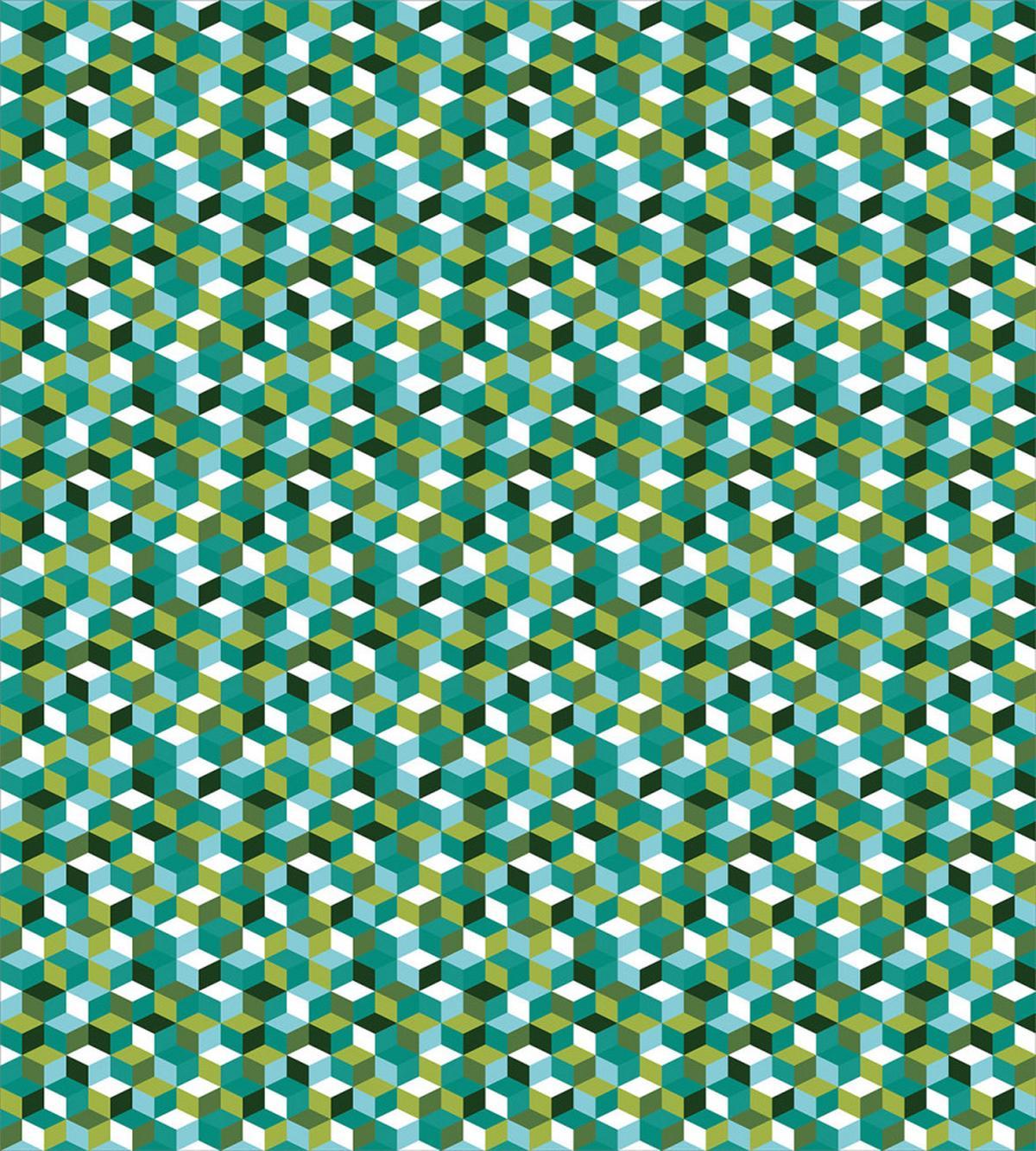 Modern Colored Cubes — Pattern