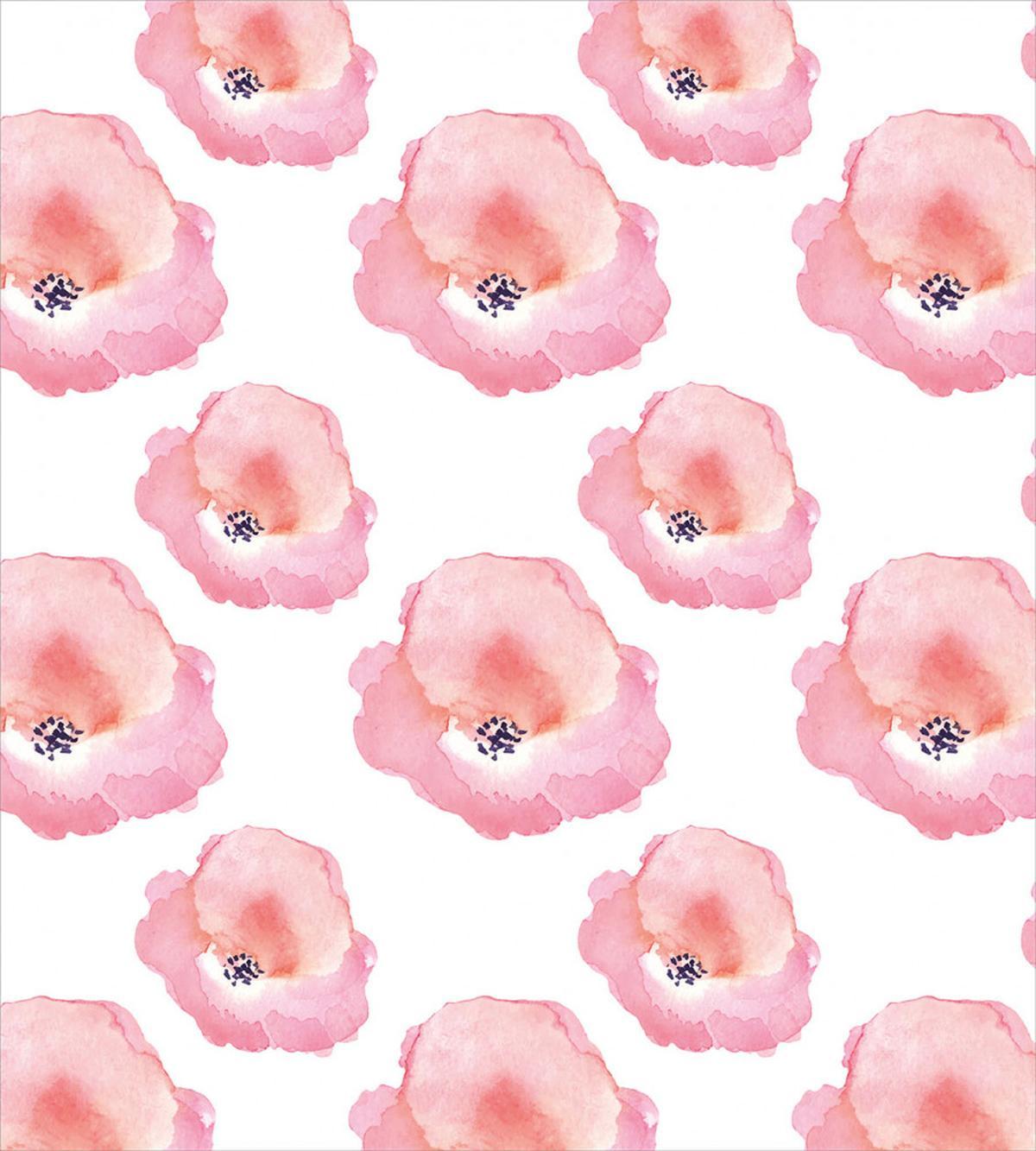 Flower Watercolor Blots — Pattern