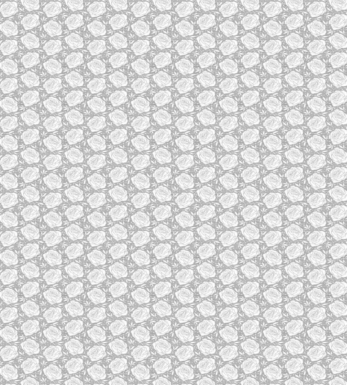 Greyscale Rose Blooms — Pattern