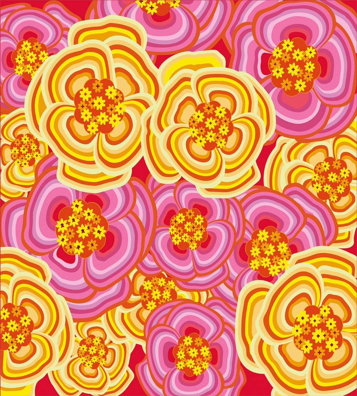 Funky Vibrant Flowers — Pattern