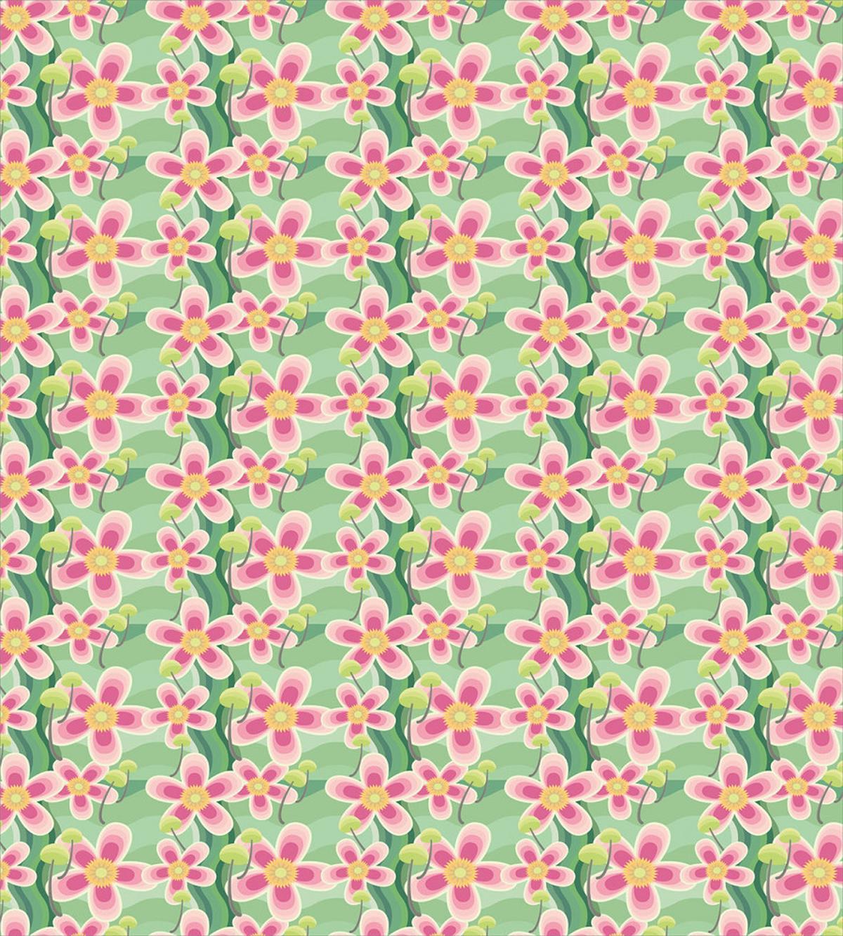 Pastel Large Flower Petals — Pattern