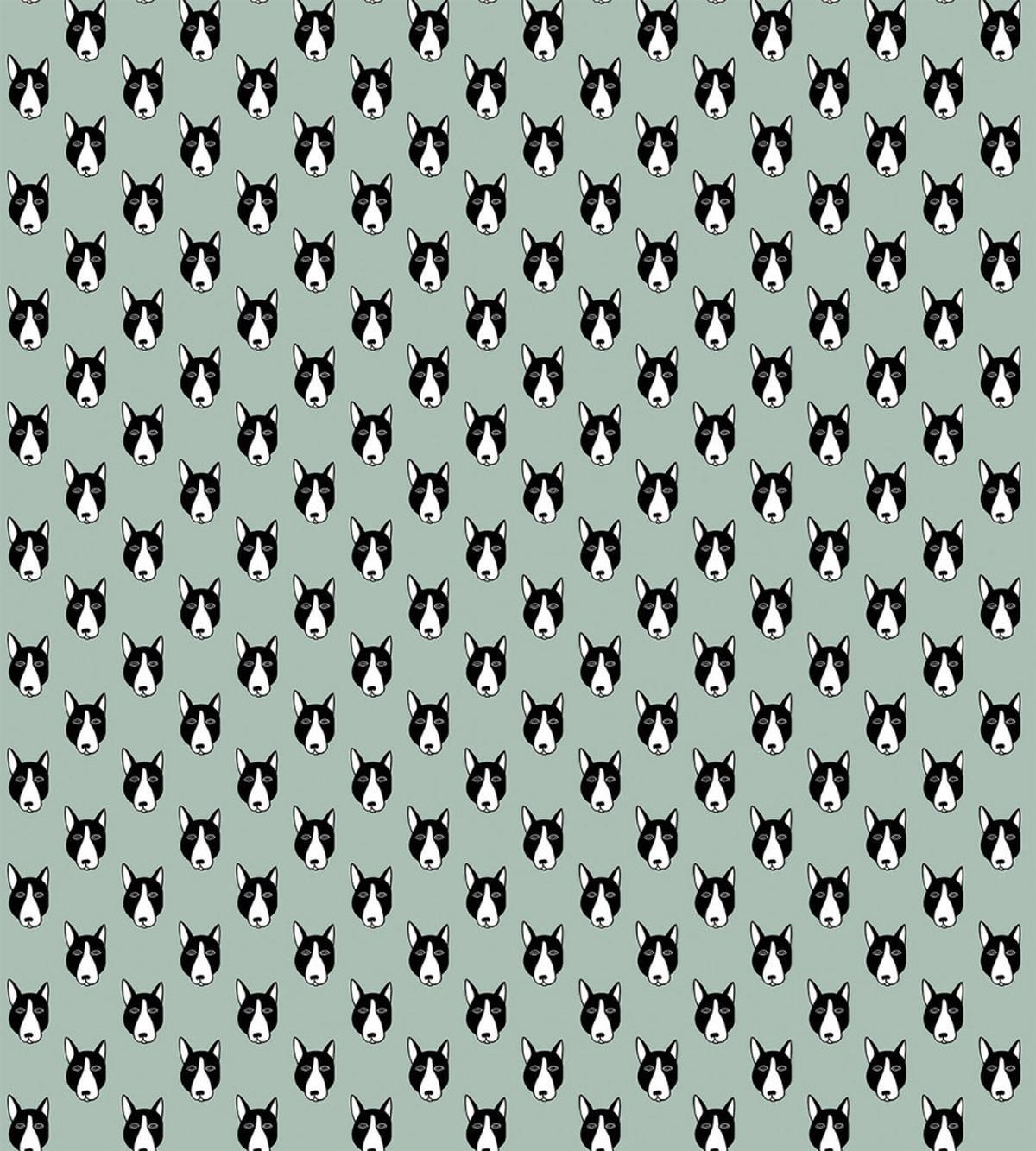 Puppy Heads Pattern Comical — Pattern