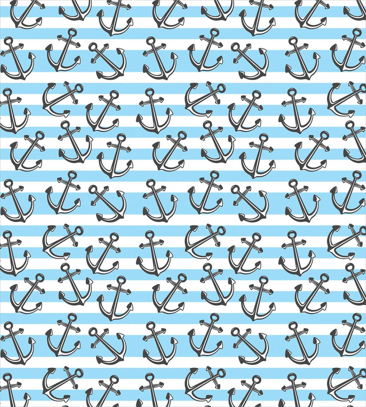 Hand Drawn Vivid Anchors — Pattern