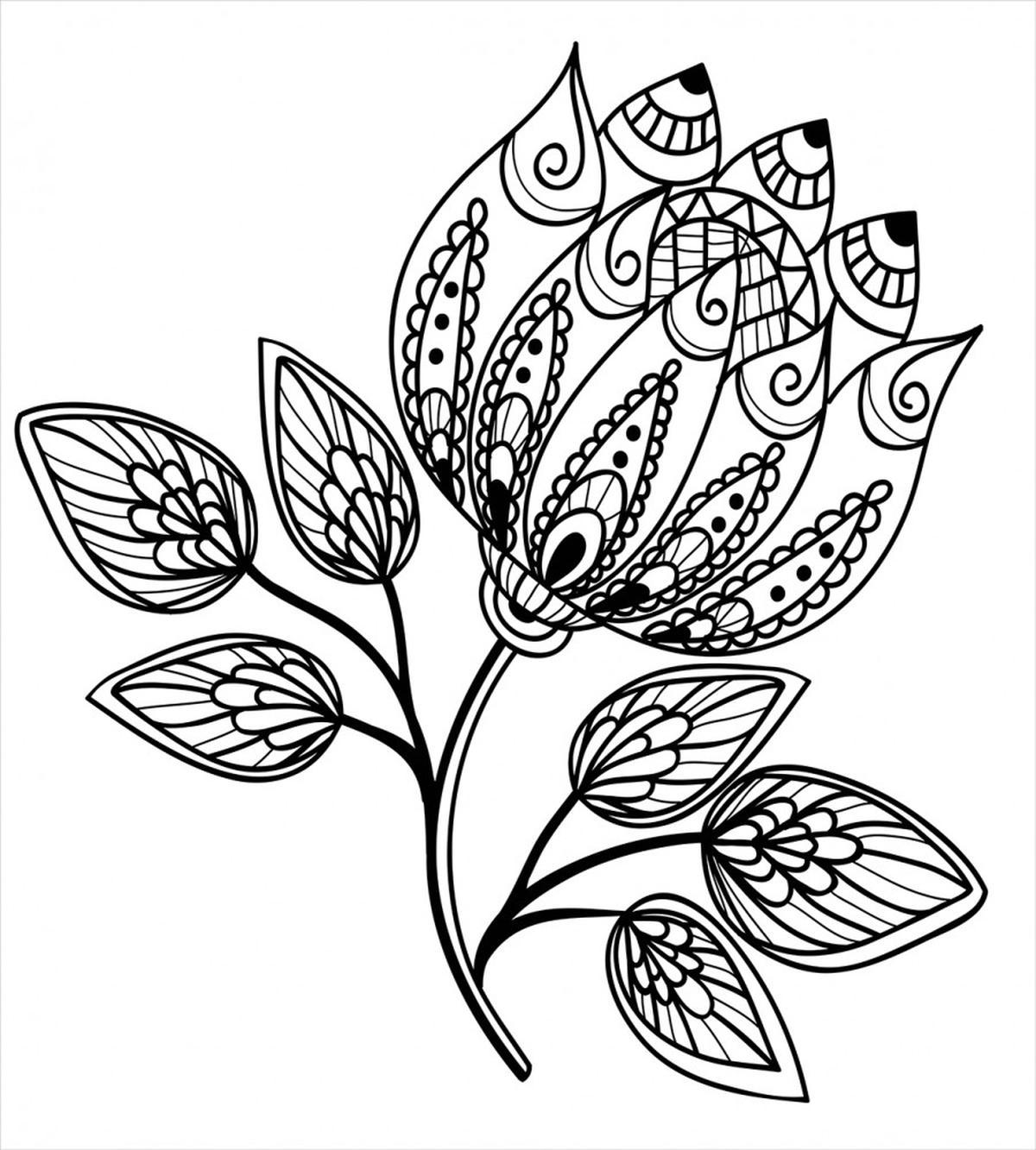 Monochrome Floral Pattern — Pattern