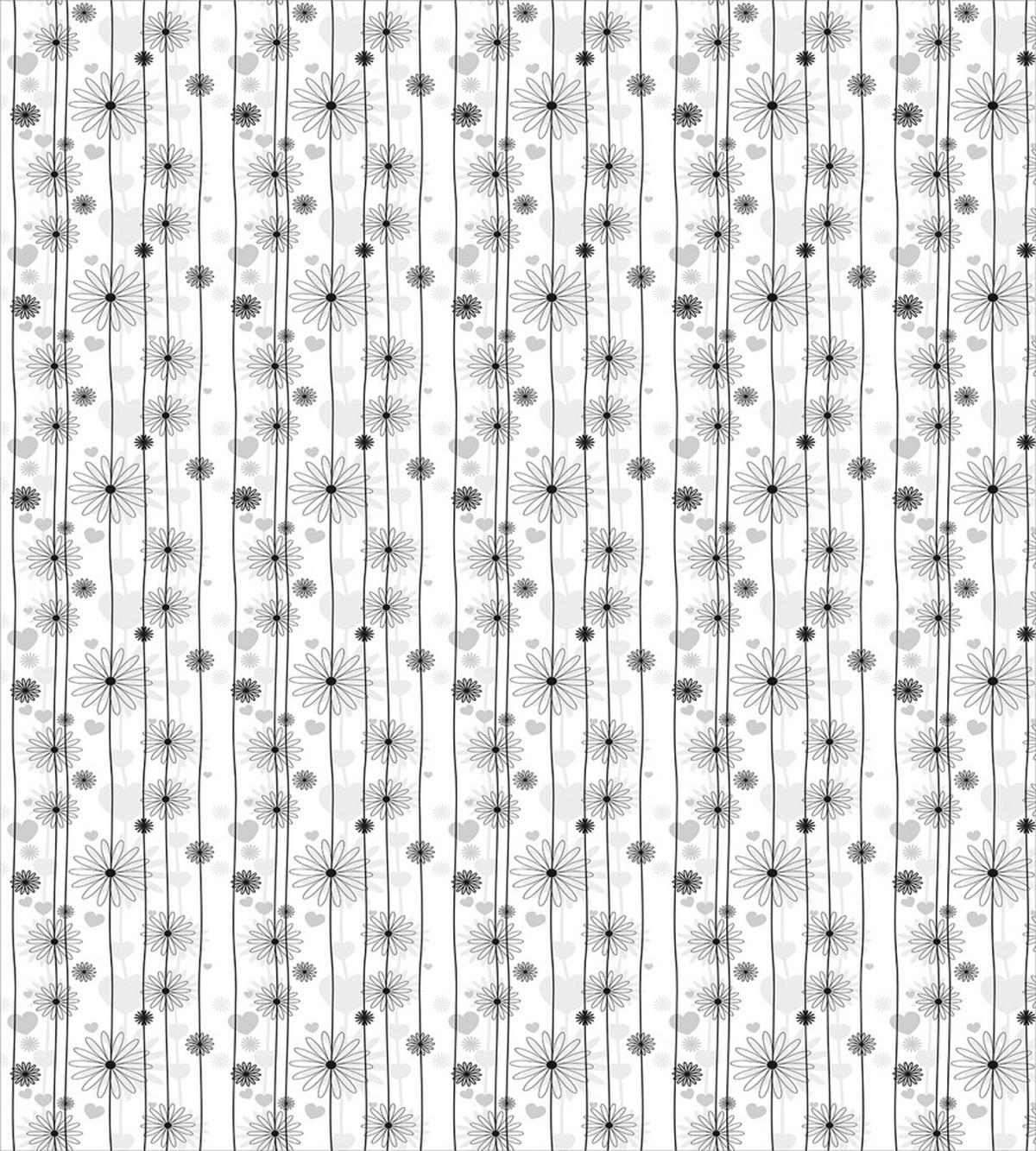 Monochrome Flowers Motif — Pattern