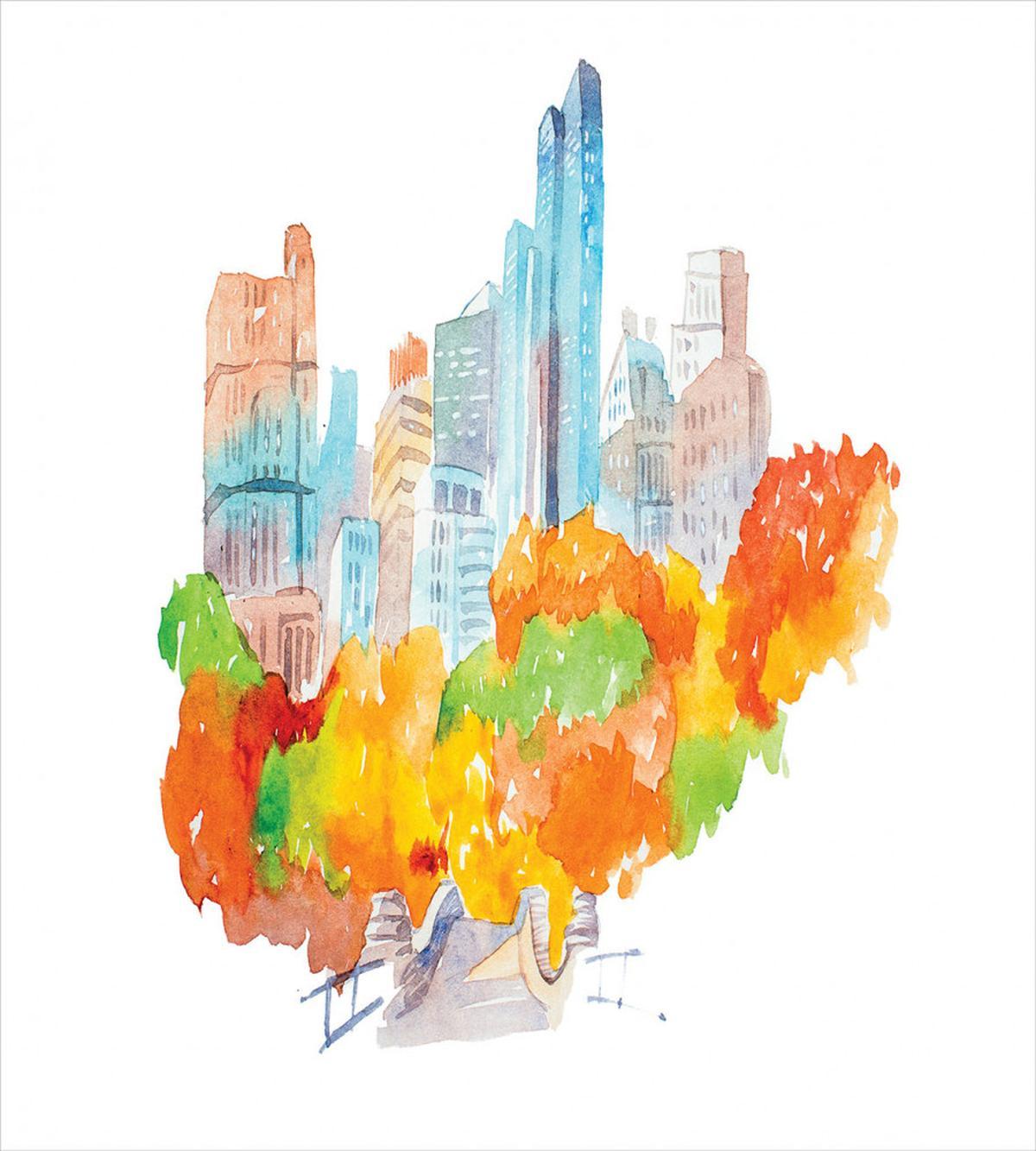Watercolor Autumn Art — Pattern