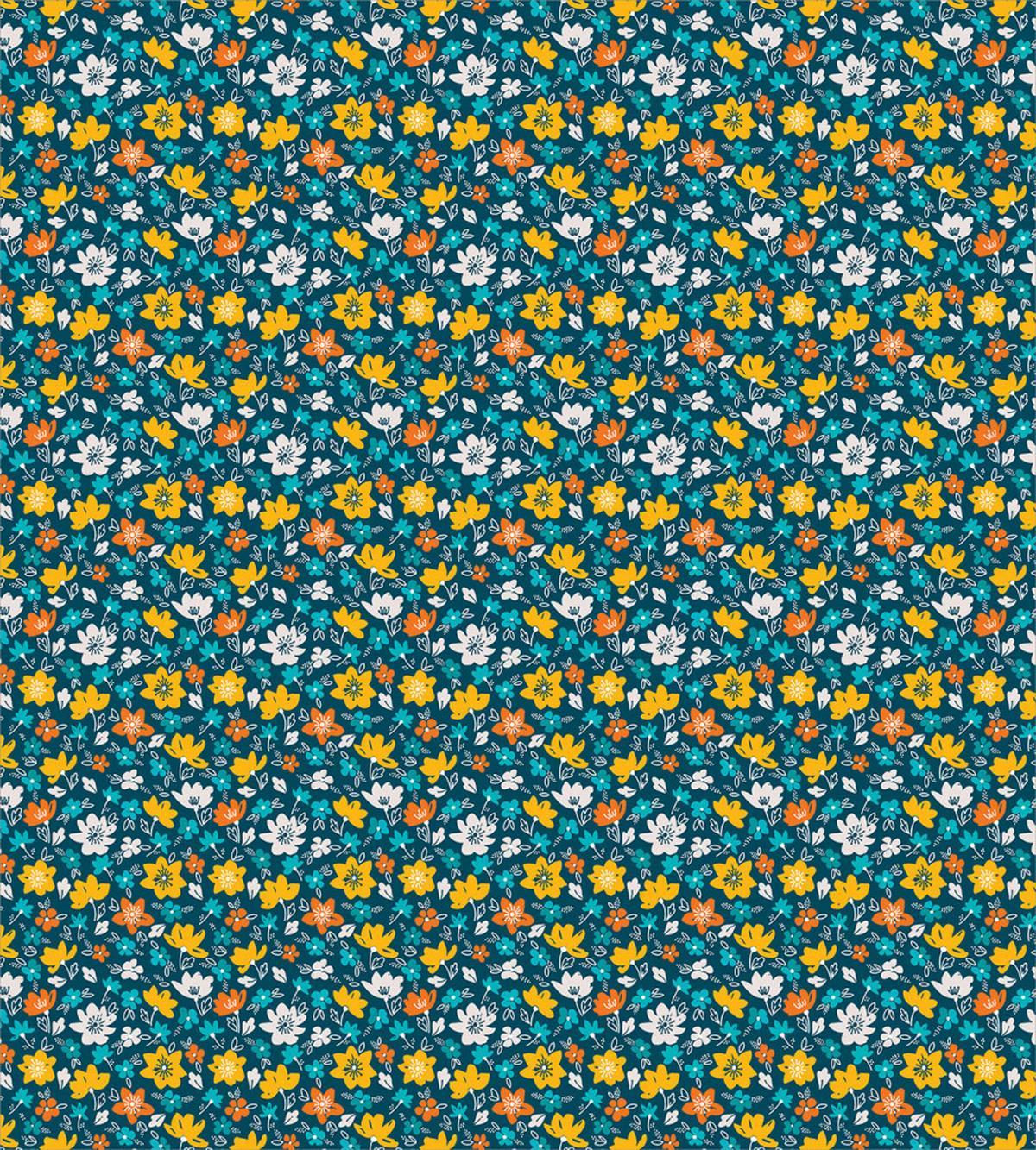 Flower and Leaves Spring — Pattern