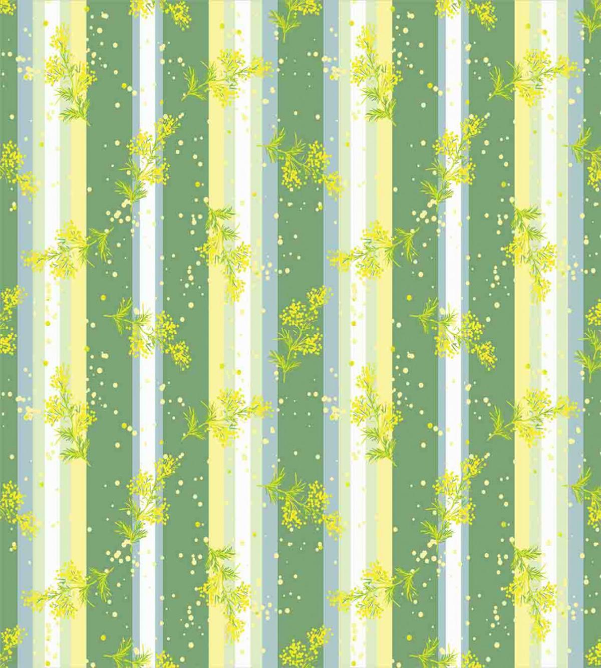 Spring Striped Flowers — Pattern