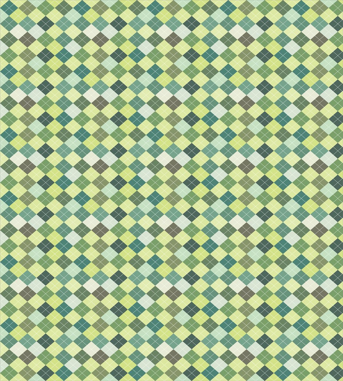 Traditional Argyle Green — Pattern