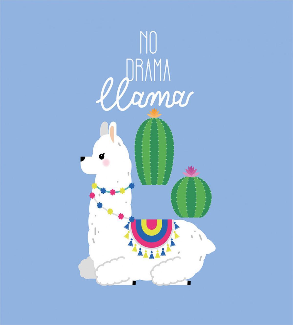 No Drama Llama with Cactus — Pattern