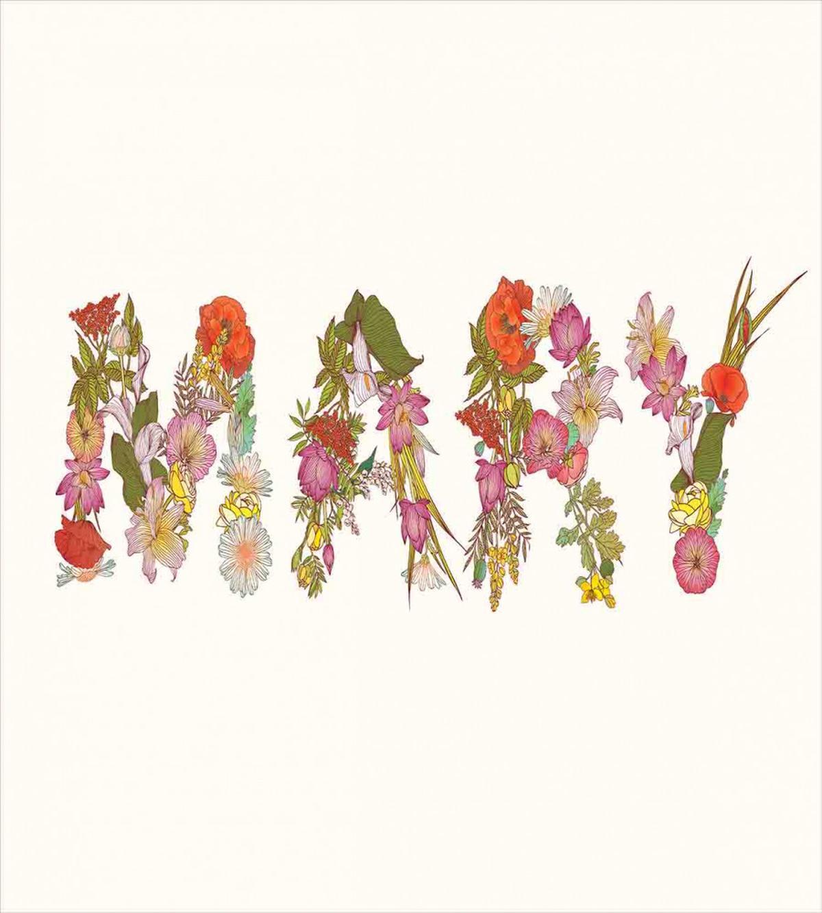 Blooming Flower Letters — Pattern