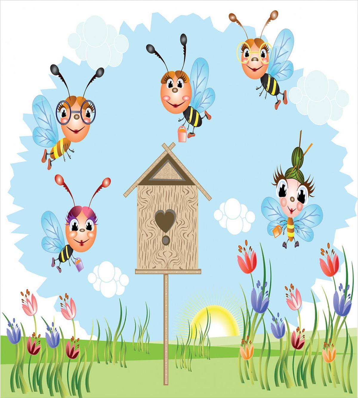 Cheerful Meadow Landscape — Pattern