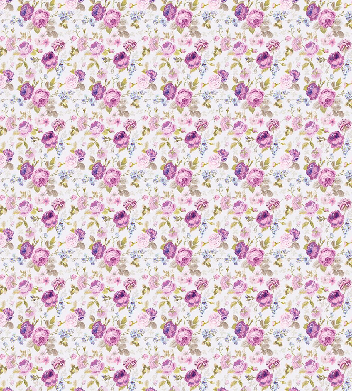 Roses Violets and Leaves — Pattern