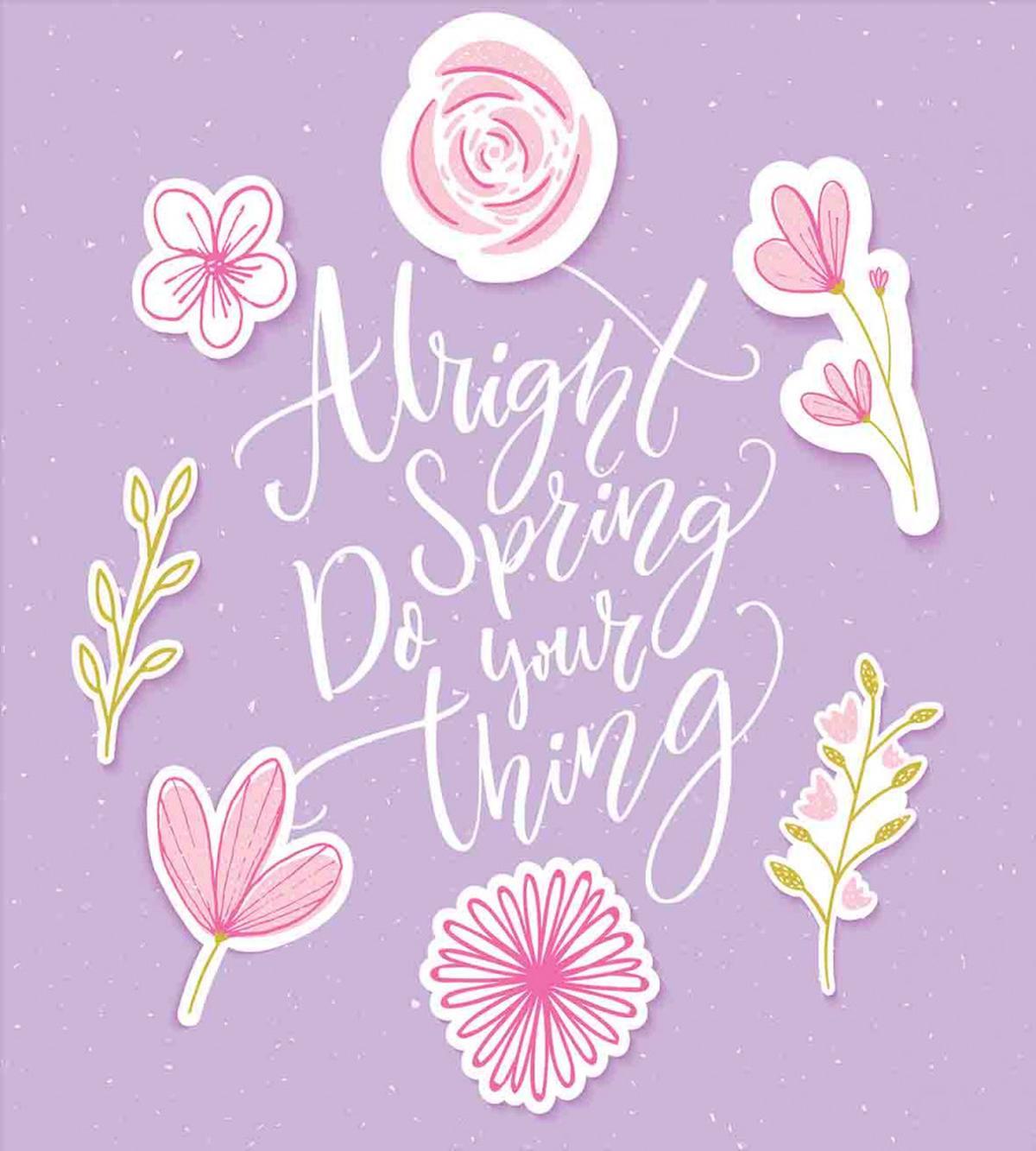 Spring Theme Funny Floral — Pattern