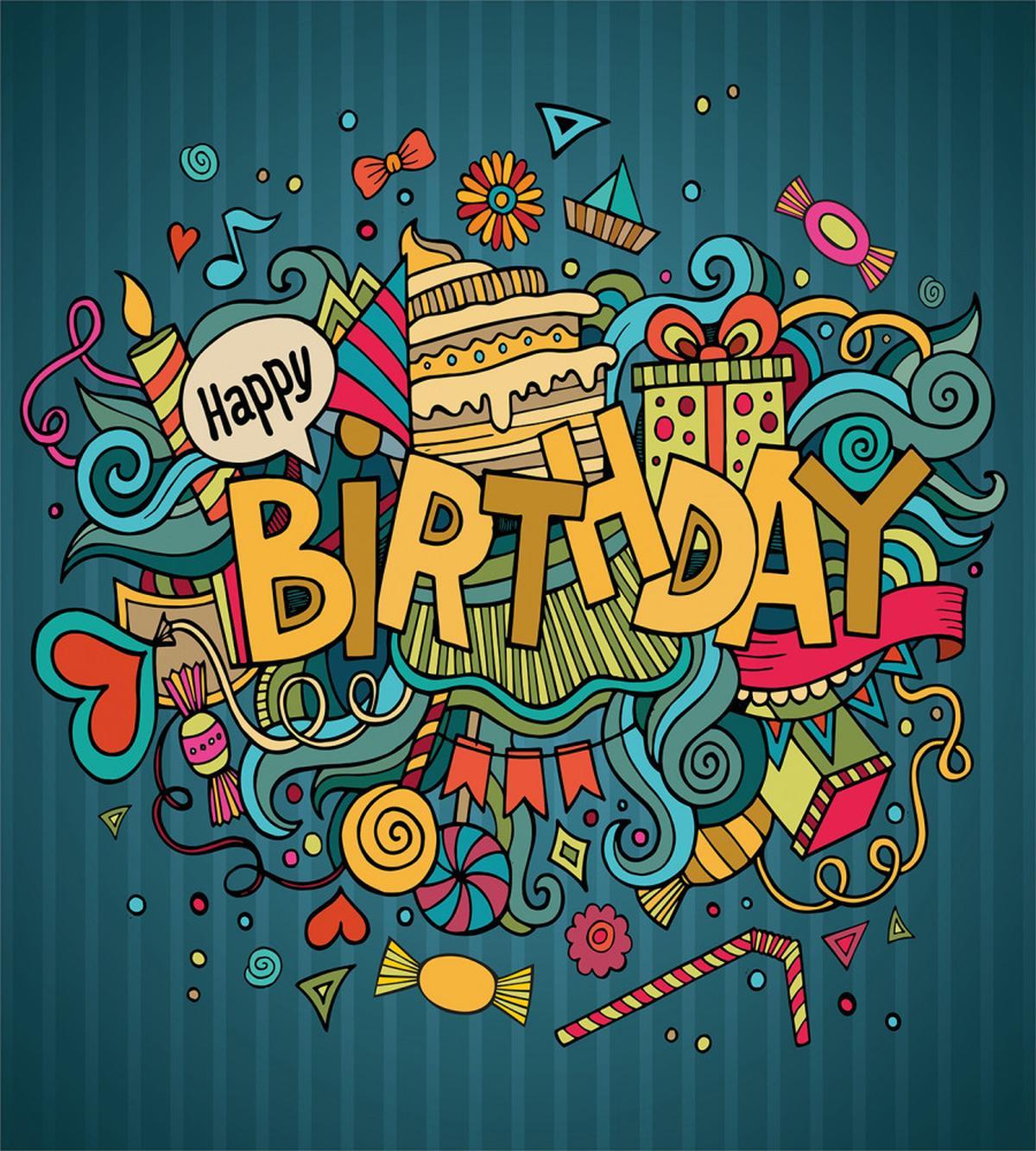Doodle Happy Celebration — Pattern