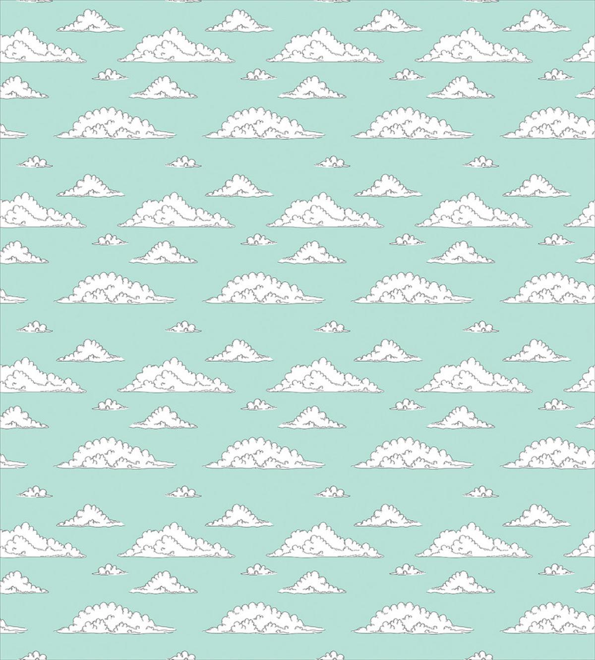 White Fluffy Clouds — Pattern