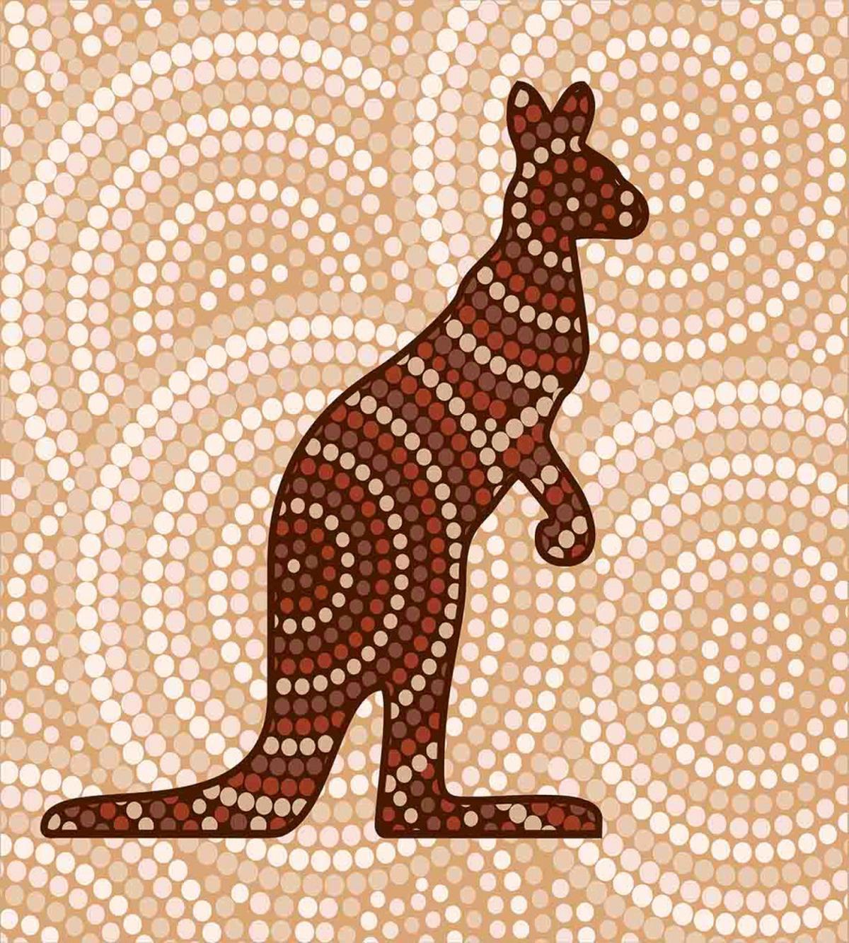 Kangaroo with Dots — Pattern