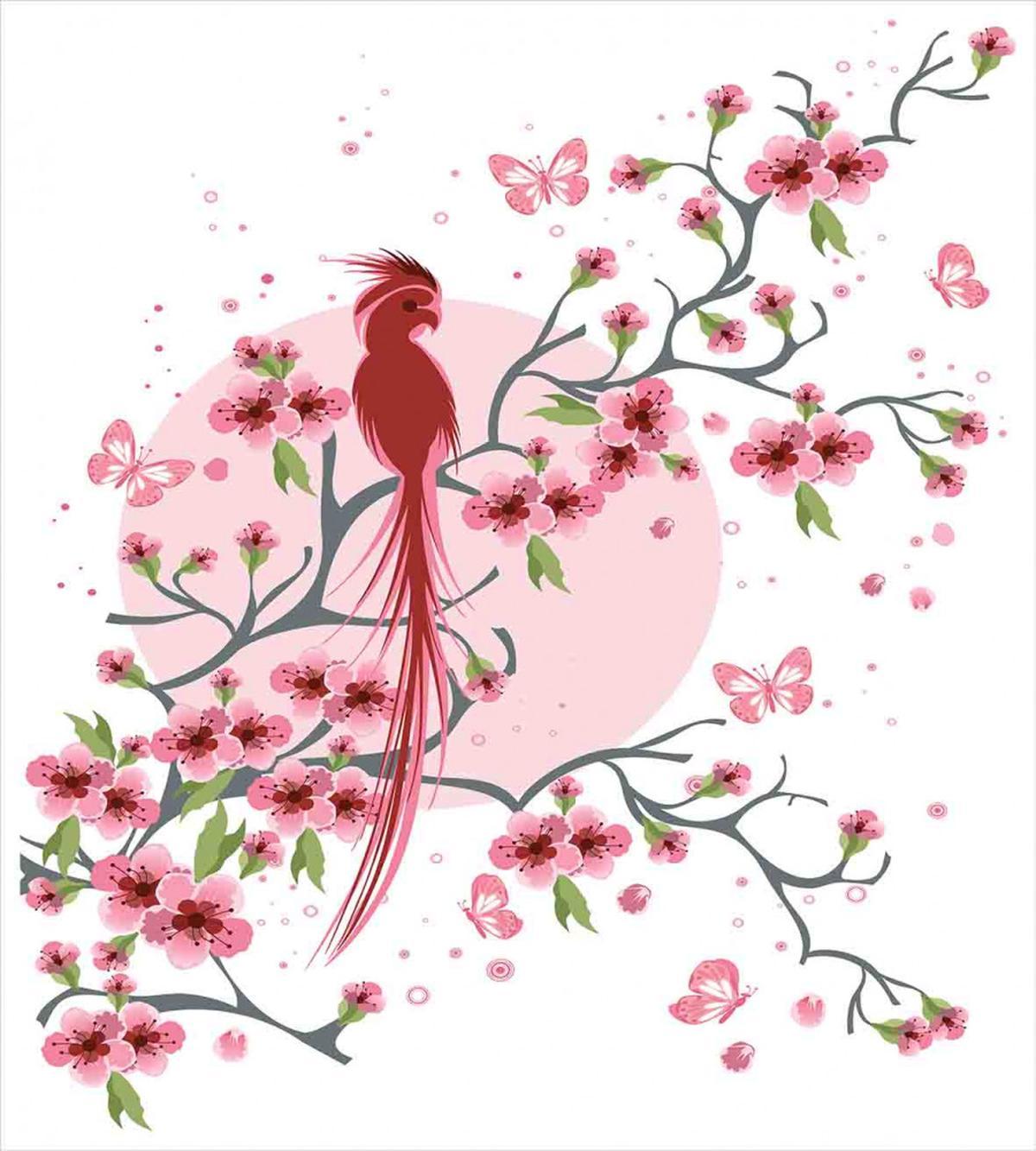 Mythical Phoenix Bird — Pattern