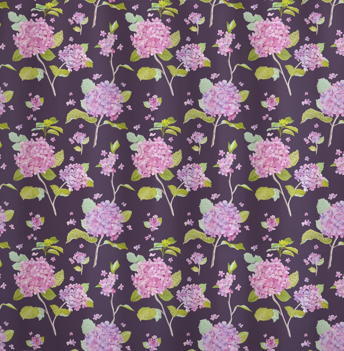 Tender Toned Hydrangea Flower — Pattern