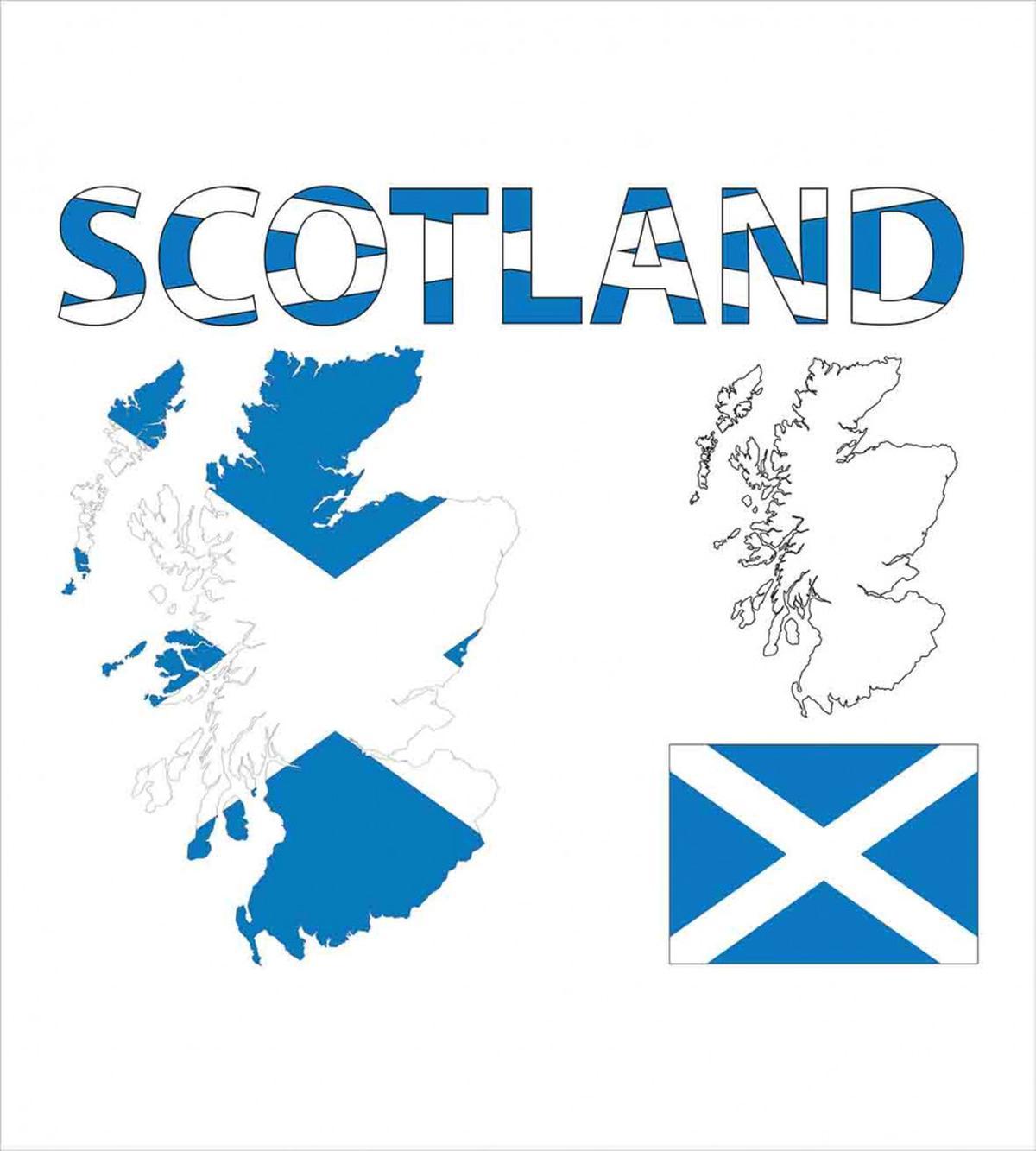 Country Map and the Flag — Pattern