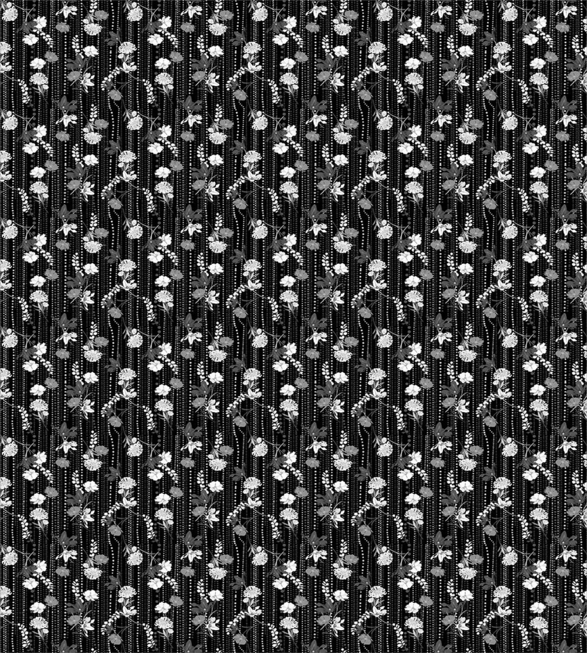 Polka Dots Chains Flowers — Pattern