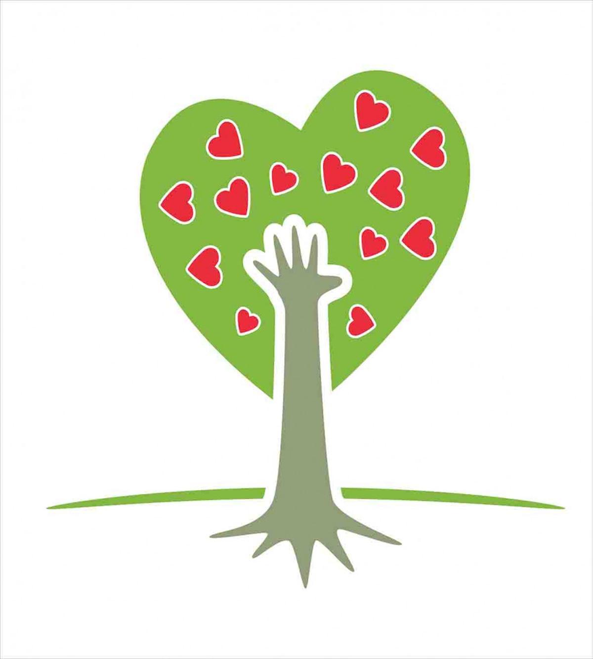 Hand and Hearts Tree — Pattern