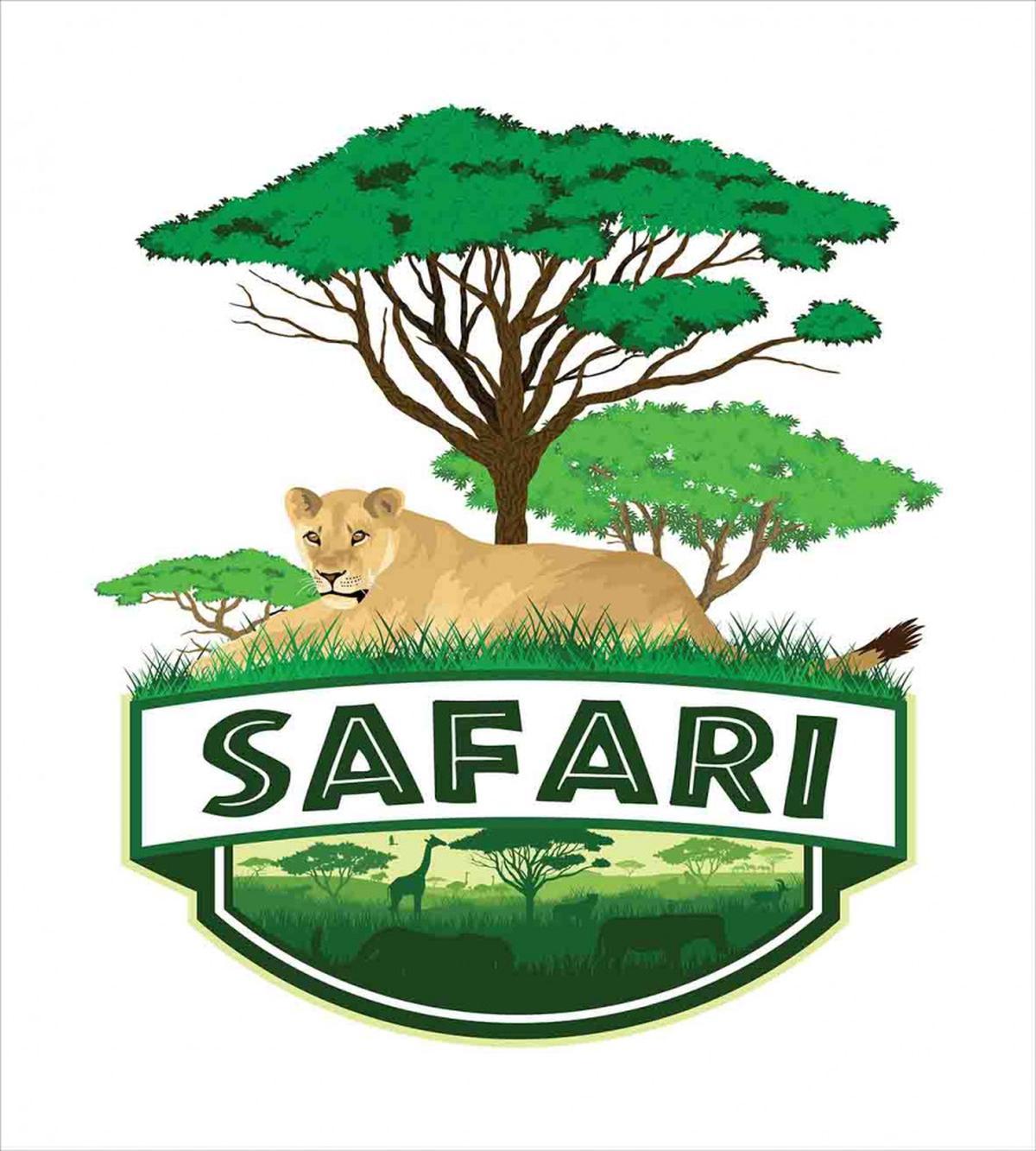 African Green Trees Lion — Pattern