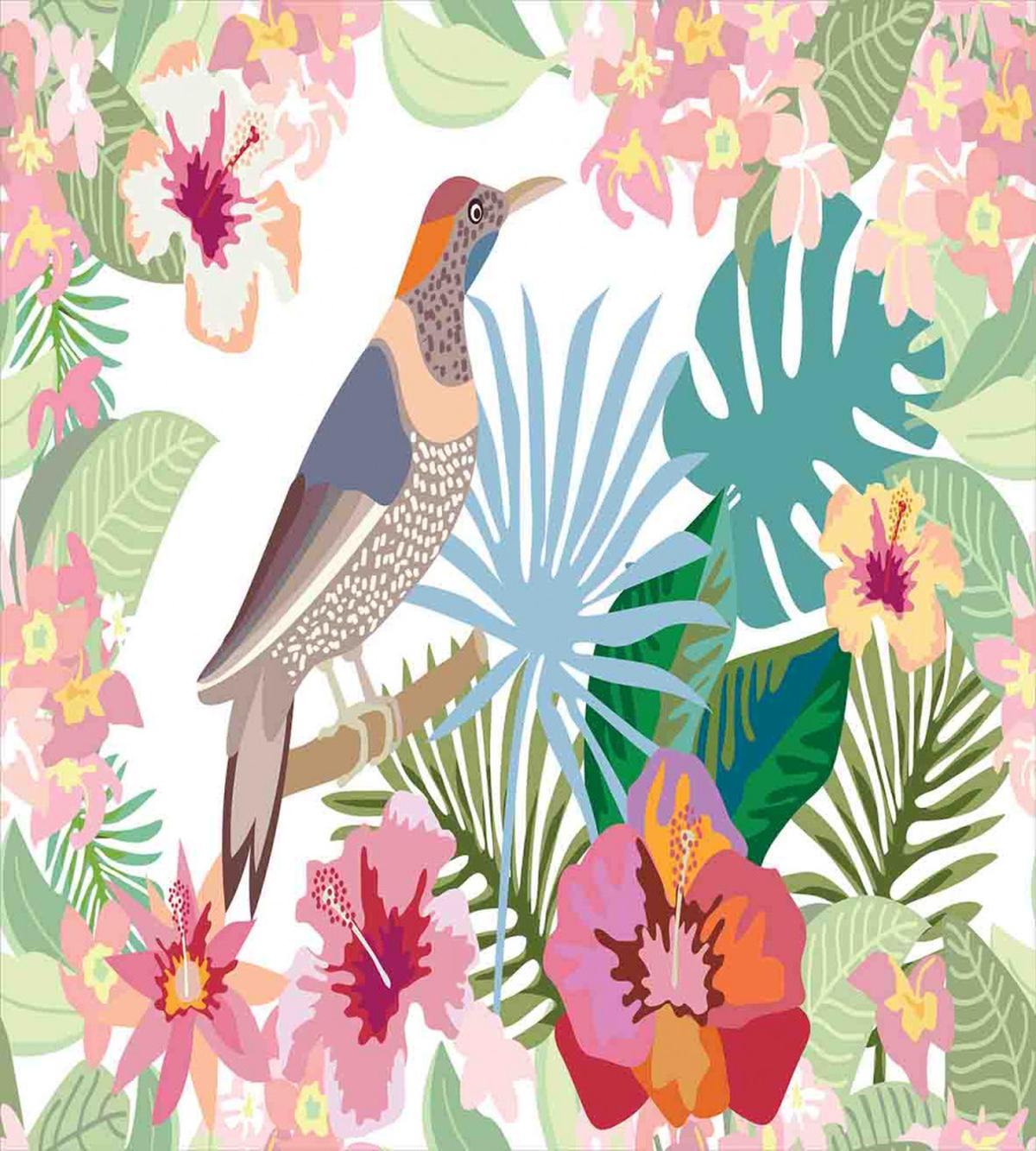 Blossoming Exotic Flowers — Pattern