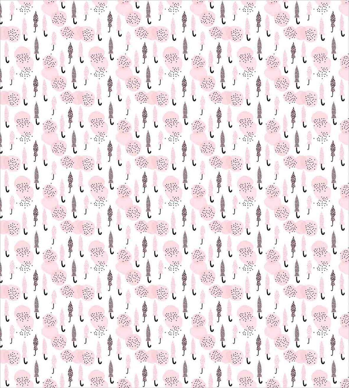 Pink Abstract Doodle Style — Pattern
