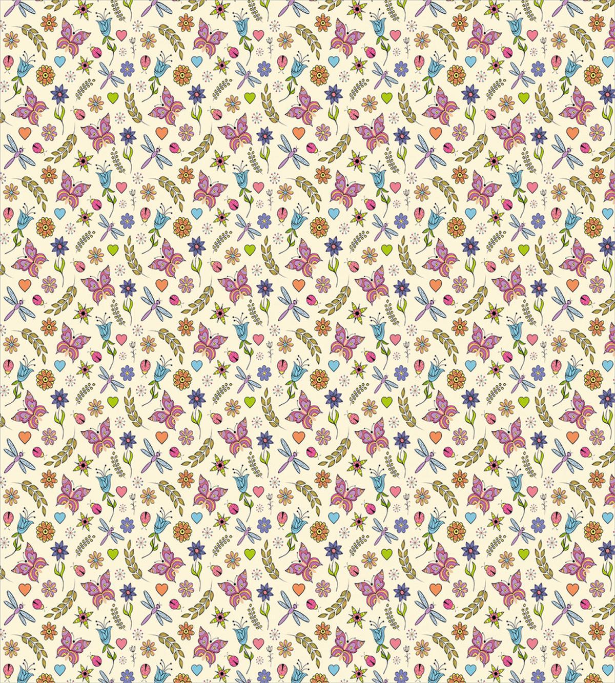Abstract Colorful Flora — Pattern