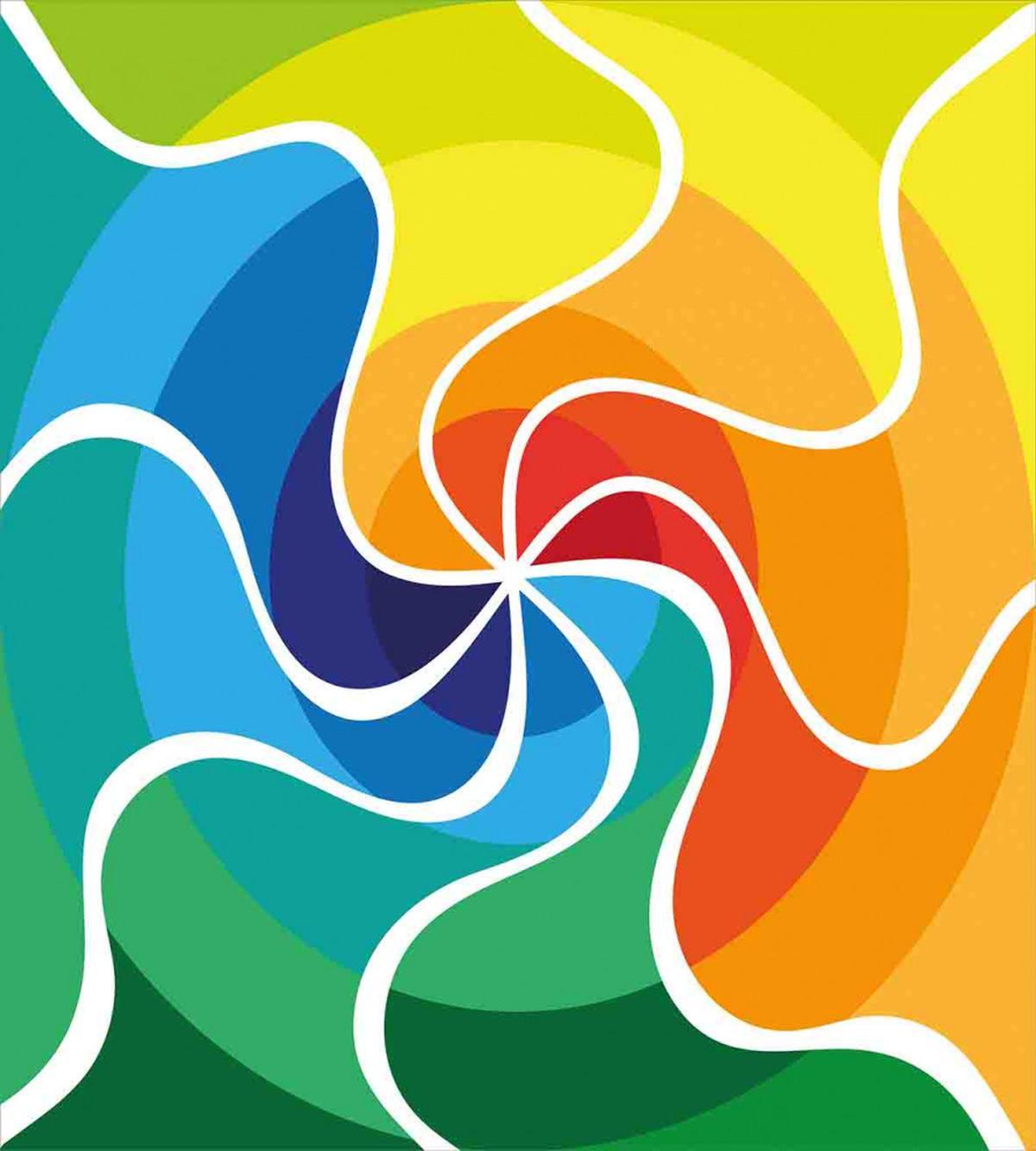 Rainbow Spiral — Pattern