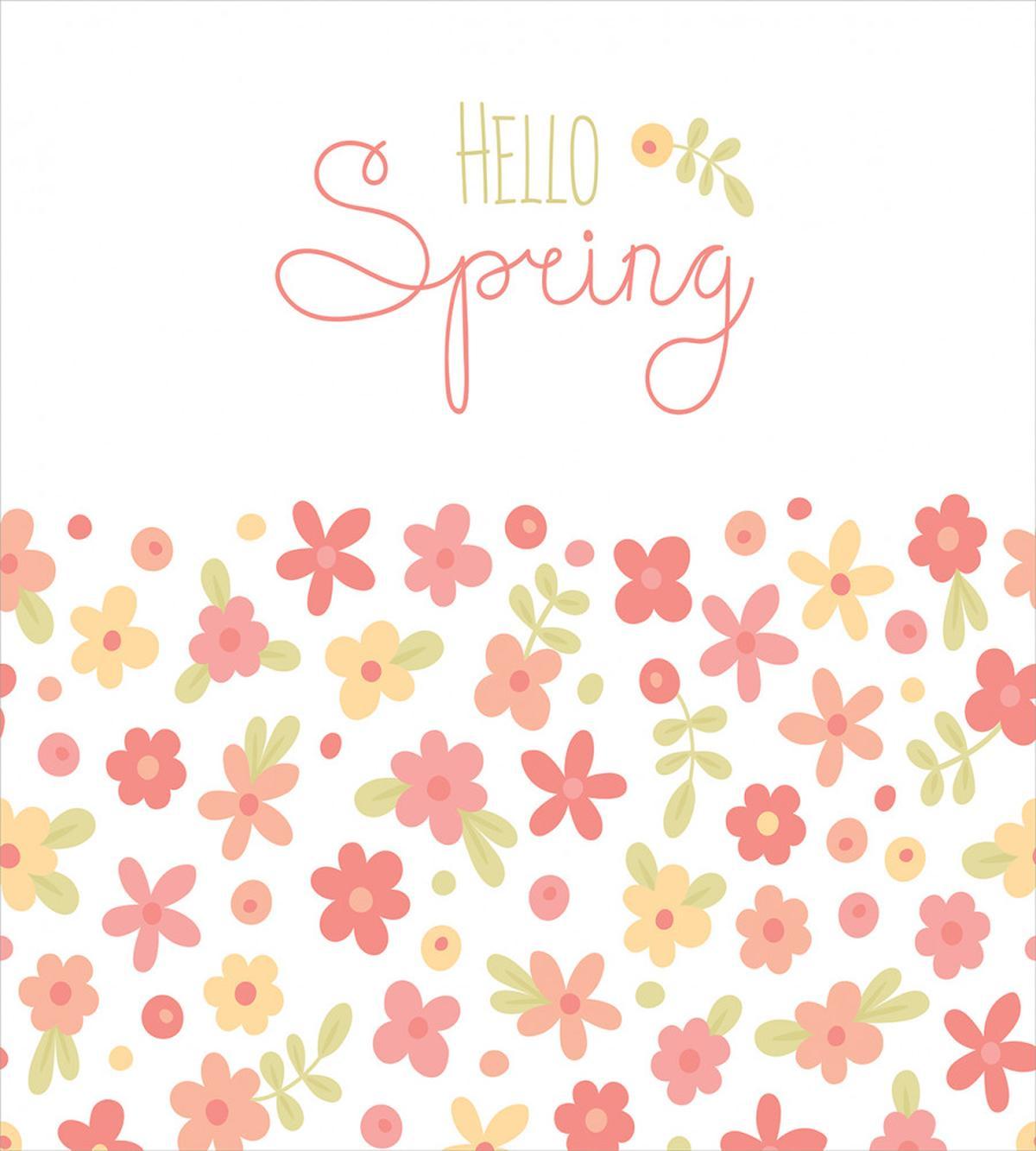 Soft Color Spring Blooms — Pattern