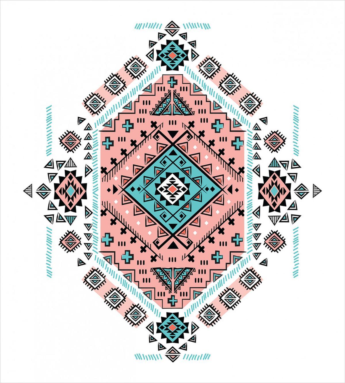 Aztec Native Art Design — Pattern