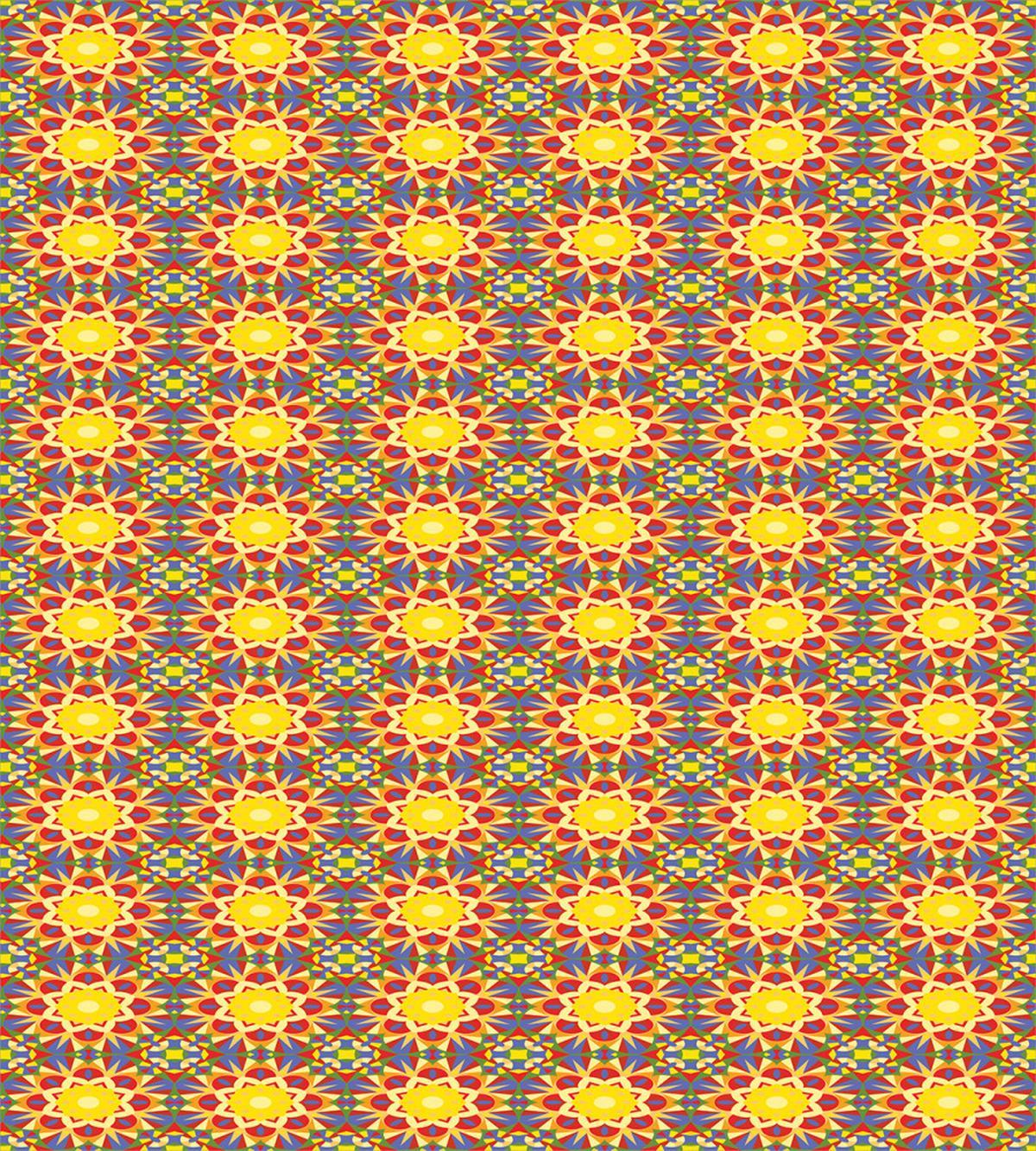 Oriental Sun Motif — Pattern