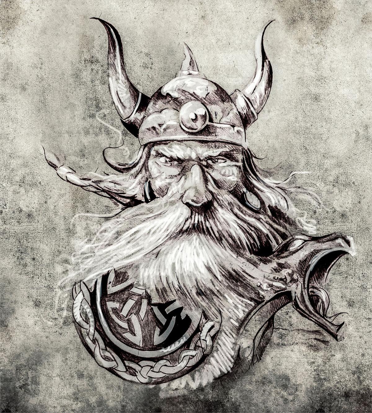 Sketchy Viking Warrior — Pattern