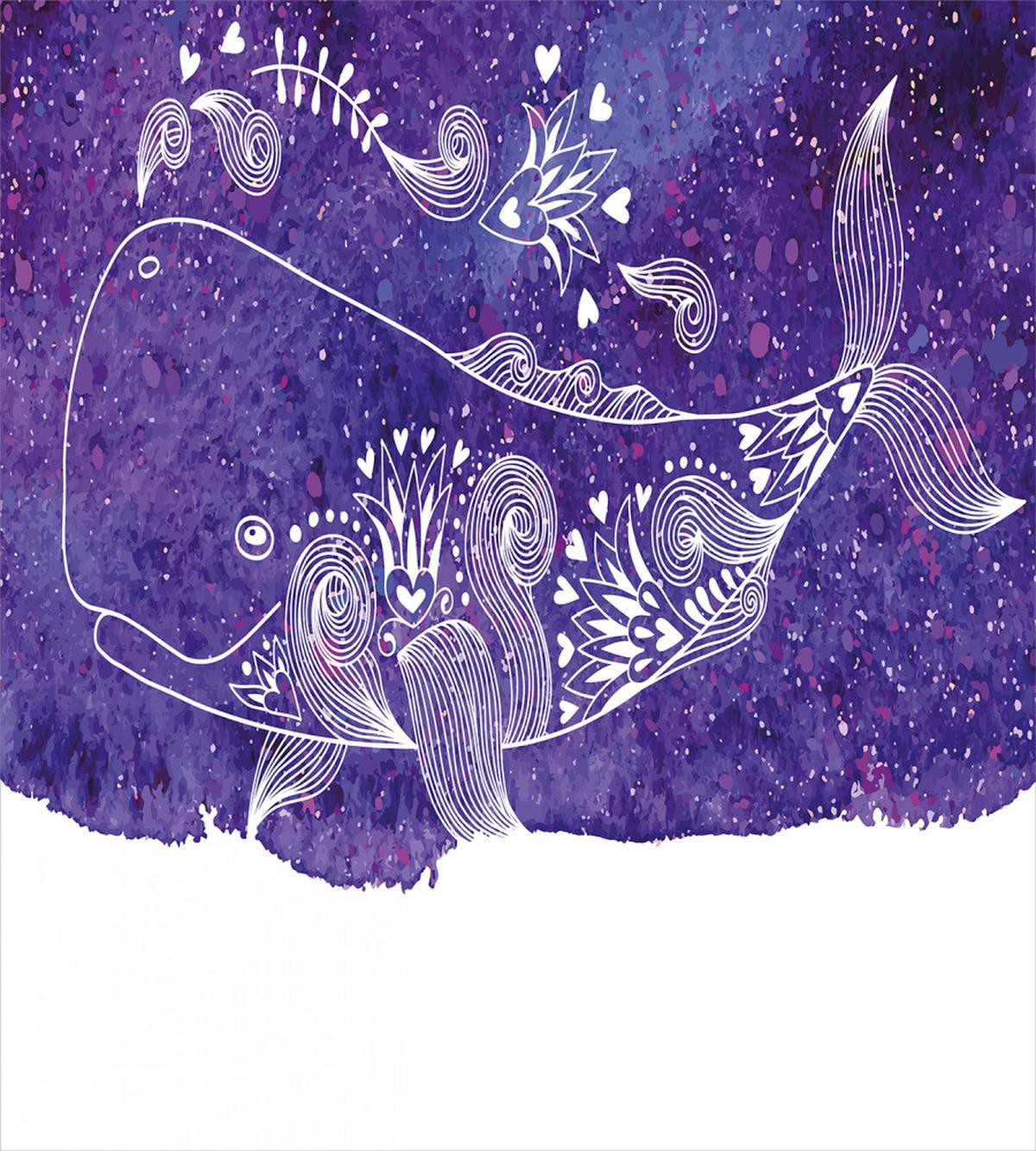 Watercolor Fish Floral — Pattern