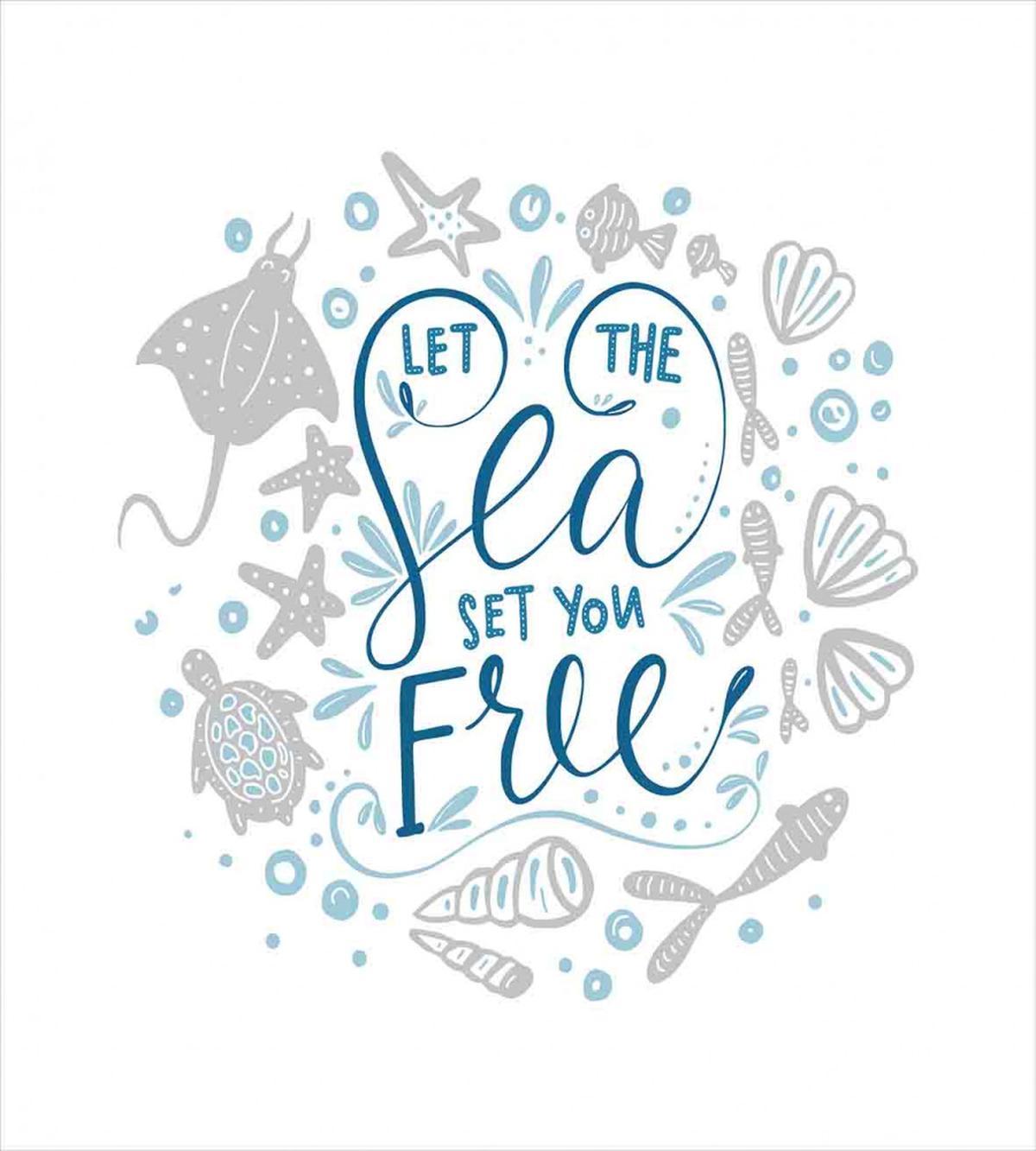 Marine Words with Fish — Pattern